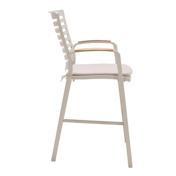 Portals Barsett bord + 4 barstoler - Lys Ecru/Korallsand - Hagemøbler & utemiljø - Stoler & Lenestoler - Barstoler utendørs