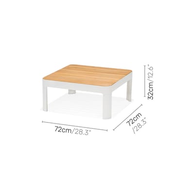 Portals Modulsett 2× 2-seter sofaer + sofabord - Korallsand - Hagemøbler & utemiljø - Hagegruppe - Sofagruppe utendørs