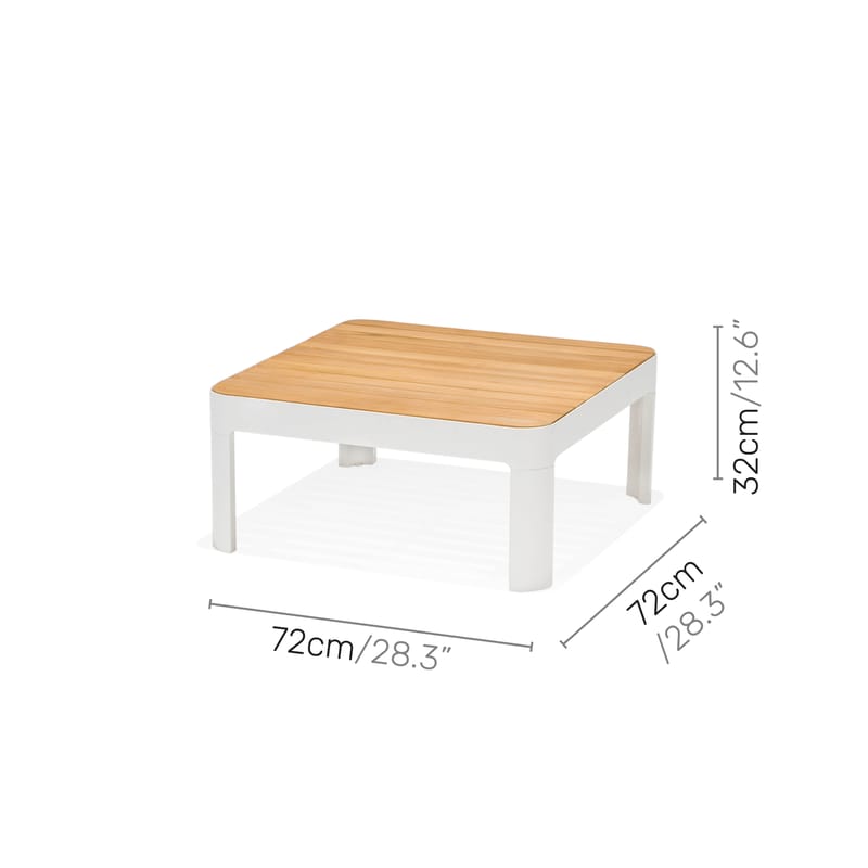 Portals Modulsett 2× 2-seter sofaer + sofabord - Korallsand - Hagemøbler & utemiljø - Hagegruppe - Sofagruppe utendørs