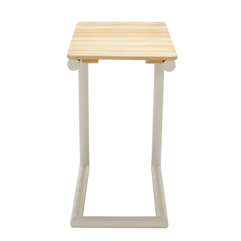 Portals Solseng + C-form sidebord - Beige/Tre - Hagemøbler & utemiljø - Stoler & Lenestoler - Solstoler