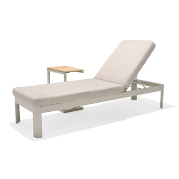 Portals Solseng + C-form sidebord - Beige/Tre - Hagemøbler & utemiljø - Stoler & Lenestoler - Solstoler