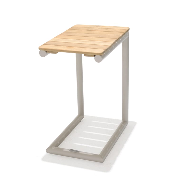 Portals Solseng + C-form sidebord - Beige/Tre - Hagemøbler & utemiljø - Stoler & Lenestoler - Solstoler