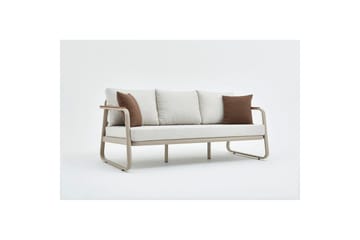 Rio Sofasett Utendørs 6-seter Beige - Beige - Hagemøbler & utemiljø - Hagegruppe - Sofagruppe utendørs