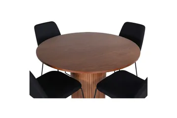 Rundt spisesett Bianca, Muce - 100x75 - Hagemøbler & utemiljø - Hagegruppe - Spisegrupper hage