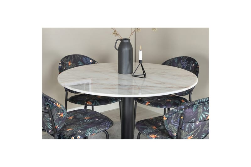 Rundt spisesett Estelle Svart, Vault - Grønn - Hagemøbler & utemiljø - Hagegruppe - Spisegrupper hage