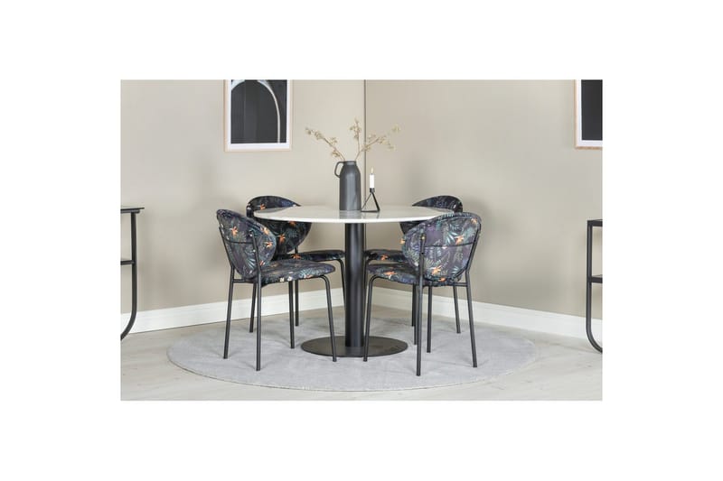 Rundt spisesett Estelle Svart, Vault - Grønn - Hagemøbler & utemiljø - Hagegruppe - Spisegrupper hage