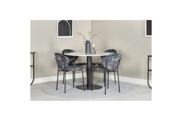 Rundt spisesett Estelle Svart, Vault - Grønn - Hagemøbler & utemiljø - Hagegruppe - Spisegrupper hage