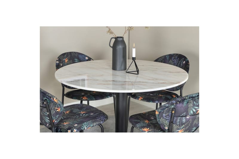 Rundt spisesett Estelle Svart, Vault - Grønn - Hagemøbler & utemiljø - Hagegruppe - Spisegrupper hage