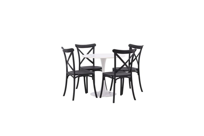 Rundt spisesett Hamden, Crosett - Hagemøbler & utemiljø - Hagegruppe - Cafemøbler & cafesett