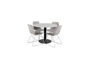Rundt spisesett Razzia, Cirebon - Hagemøbler & utemiljø - Hagegruppe - Cafemøbler & cafesett