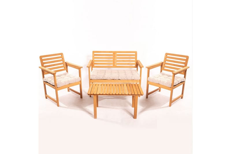 Ruvin Balkong Gruppe 4-pakning - Naturell - Hagemøbler & utemiljø - Hagegruppe - Cafemøbler & cafesett