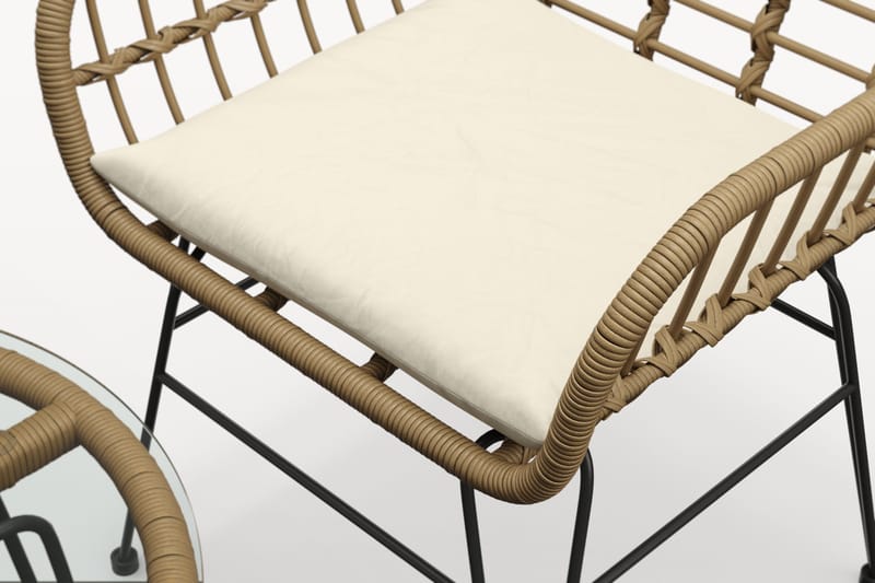 Sammy Balkonggruppe 2-seter - Beige - Hagemøbler & utemiljø - Hagegruppe - Cafemøbler & cafesett