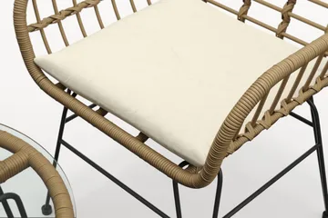 Sammy Balkonggruppe 2-seter - Beige - Hagemøbler & utemiljø - Hagegruppe - Cafemøbler & cafesett