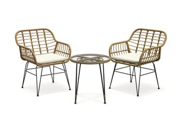 Sammy Balkonggruppe 2-seter - Beige - Hagemøbler & utemiljø - Hagegruppe - Cafemøbler & cafesett