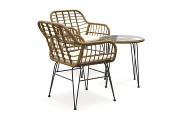 Sammy Balkonggruppe 2-seter - Beige - Hagemøbler & utemiljø - Hagegruppe - Cafemøbler & cafesett