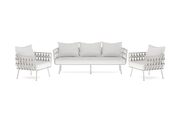 Sandina sofagruppe 3-seter + 2 lenestoler - Beige - Hagemøbler & utemiljø - Loungemøbler - Loungegrupper