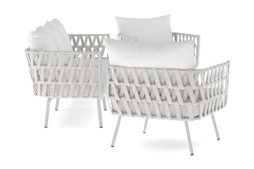 Sandina sofagruppe 3-seter + 2 lenestoler - Beige - Hagemøbler & utemiljø - Loungemøbler - Loungegrupper