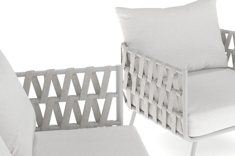 Sandina sofagruppe 3-seter + 2 lenestoler - Beige - Hagemøbler & utemiljø - Loungemøbler - Loungegrupper