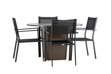 Santa Fe Spisegruppe + 4 Copacabana stoler - Hagemøbler & utemiljø - Hagegruppe - Spisegrupper hage