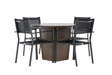 Santa Fe Spisegruppe + 4 Copacabana stoler - Hagemøbler & utemiljø - Hagegruppe - Spisegrupper hage