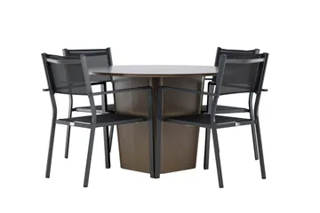 Santa Fe Spisegruppe + 4 Copacabana stoler - Hagemøbler & utemiljø - Hagegruppe - Spisegrupper hage