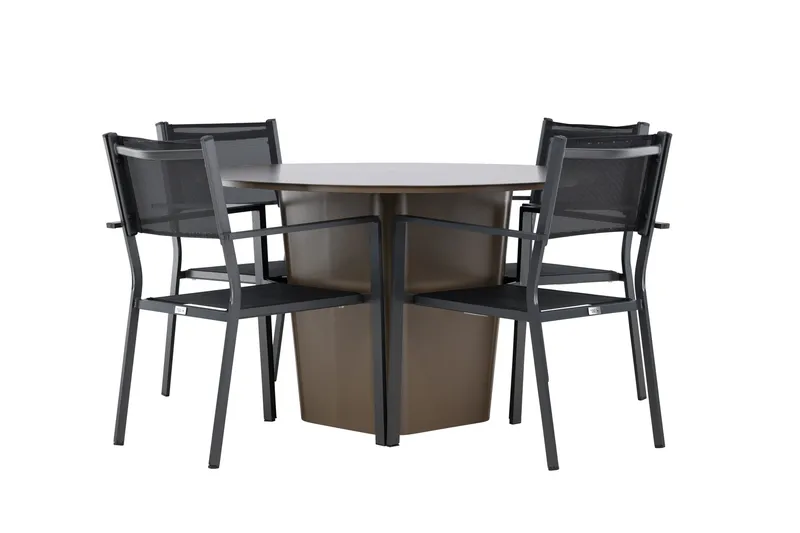 Santa Fe Spisegruppe + 4 Copacabana stoler - Hagemøbler & utemiljø - Hagegruppe - Spisegrupper hage