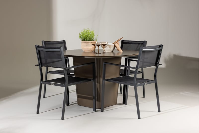 Santa Fe Spisegruppe + 4 Copacabana stoler - Hagemøbler & utemiljø - Hagegruppe - Spisegrupper hage