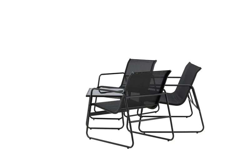 Scopello Sofagruppe Utendørs 4-seter - Svart - Hagemøbler & utemiljø - Hagegruppe - Sofagruppe utendørs