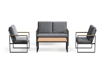 Serena Sofagruppe 4-seter - Antrasitt - Hagemøbler & utemiljø - Hagegruppe - Sofagruppe utendørs