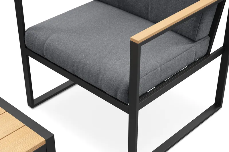 Serena Sofagruppe 4-seter - Antrasitt - Hagemøbler & utemiljø - Hagegruppe - Sofagruppe utendørs