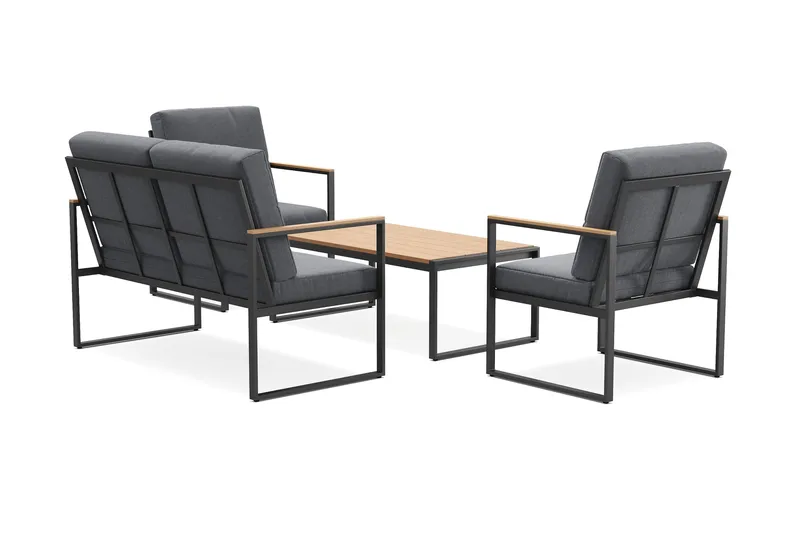 Serena Sofagruppe 4-seter - Antrasitt - Hagemøbler & utemiljø - Hagegruppe - Sofagruppe utendørs