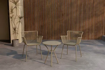 Sifnos kafégruppe utendørs - Beige - Hagemøbler & utemiljø - Hagegruppe - Cafemøbler & cafesett