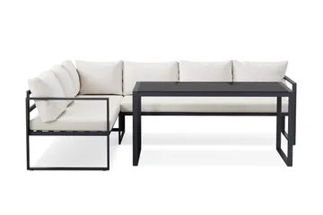 Silvia loungegruppe utendørs - Svart - Hagemøbler & utemiljø - Hagegruppe - Sofagruppe utendørs