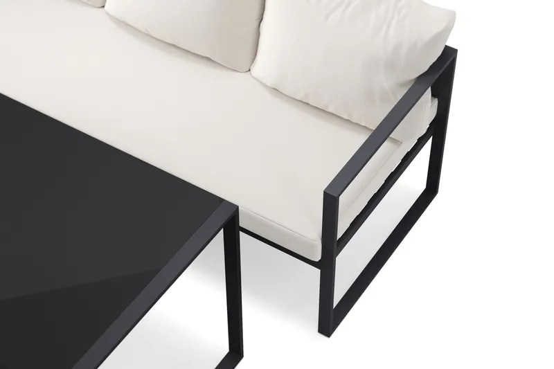 Silvia loungegruppe utendørs - Svart - Hagemøbler & utemiljø - Hagegruppe - Sofagruppe utendørs