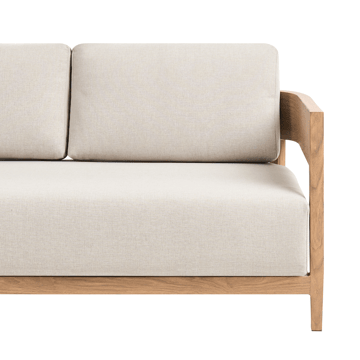 Sofa utendørs med bord 2-seter Sampieri - Brun/Beige - Hagemøbler & utemiljø - Hagegruppe - Sofagruppe utendørs