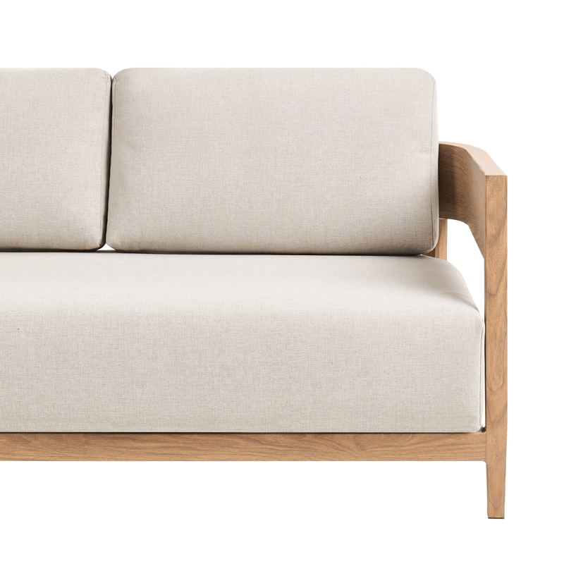 Sofa utendørs med bord 2-seter Sampieri - Brun/Beige - Hagemøbler & utemiljø - Hagegruppe - Sofagruppe utendørs