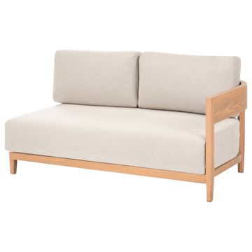 Sofa utendørs med bord 2-seter Sampieri - Brun/Beige - Hagemøbler & utemiljø - Hagegruppe - Sofagruppe utendørs