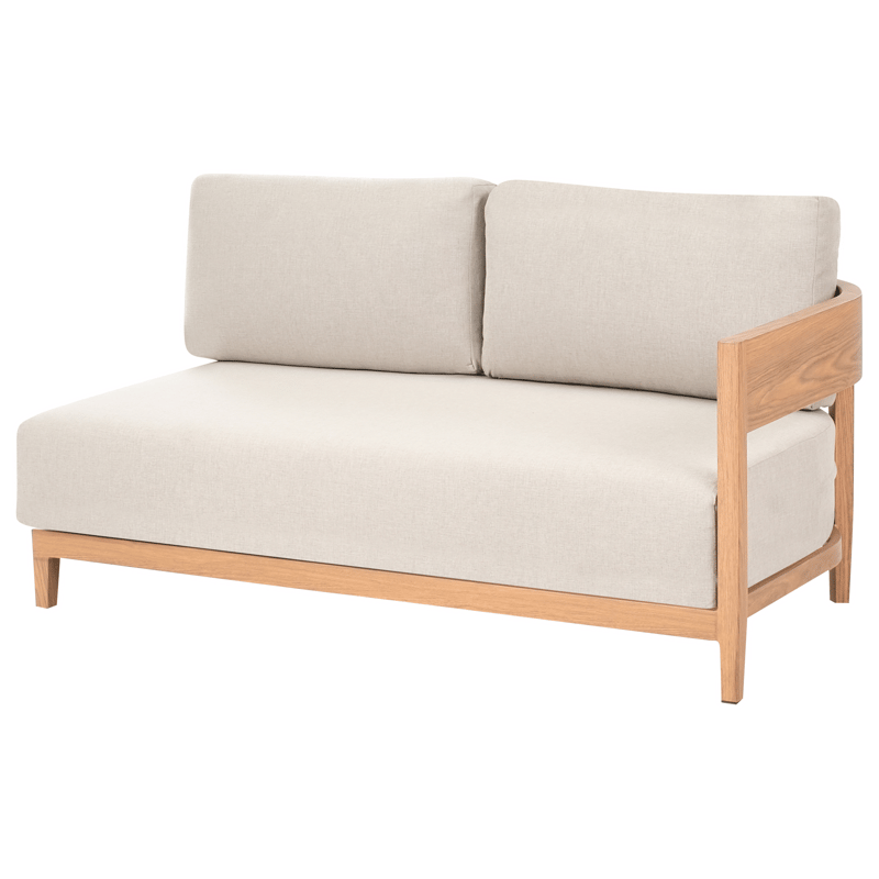 Sofa utendørs med bord 2-seter Sampieri - Brun/Beige - Hagemøbler & utemiljø - Hagegruppe - Sofagruppe utendørs