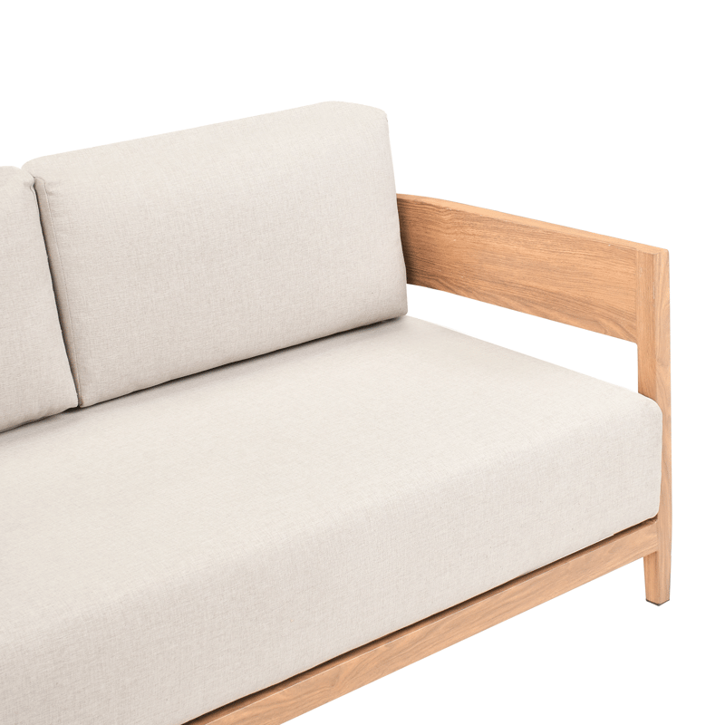 Sofa utendørs med bord 2-seter Sampieri - Brun/Beige - Hagemøbler & utemiljø - Hagegruppe - Sofagruppe utendørs