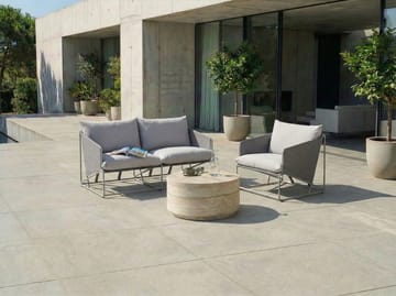 Sofagruppe utendørs 3-seter Ponte - Grå - Hagemøbler & utemiljø - Hagegruppe - Sofagruppe utendørs