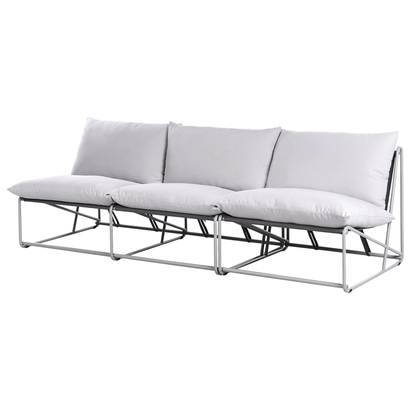 Sofagruppe utendørs 3-seter Pico - Grå - Hagemøbler & utemiljø - Hagegruppe - Sofagruppe utendørs