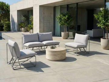 Sofagruppe utendørs 4-seter Pico - Grå - Hagemøbler & utemiljø - Hagegruppe - Sofagruppe utendørs