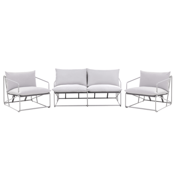 Sofagruppe utendørs 4-seter Ponte - Grå - Hagem øbler & utemiljø - Hagegruppe - Sofagruppe utendørs