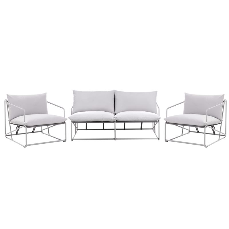 Sofagruppe utendørs 4-seter Ponte - Grå - Hagemøbler & utemiljø - Hagegruppe - Sofagruppe utendørs