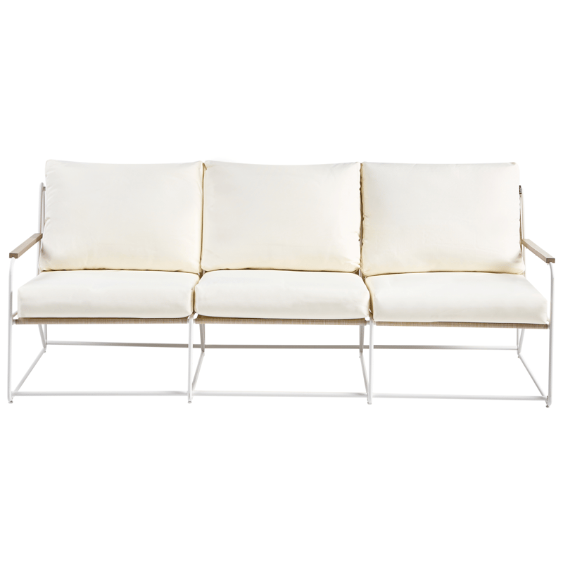 Sofagruppe utendørs 5-seter Venaria med bord - Hvit/Beige - Hagemøbler & utemiljø - Hagegruppe - Sofagruppe utendørs