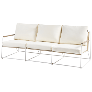 Sofagruppe utendørs 5-seter Venaria med bord - Hvit/Beige - Hagemøbler & utemiljø - Hagegruppe - Sofagruppe utendørs