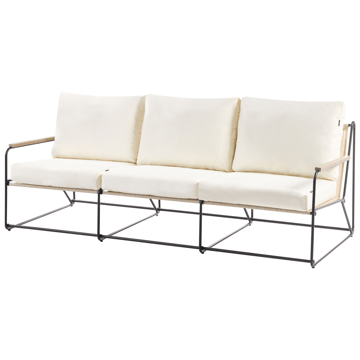 Sofagruppe utendørs 5-seter Venaria med bord - Svart/Beige - Hagemøbler & utemiljø - Hagegruppe - Sofagruppe utendørs