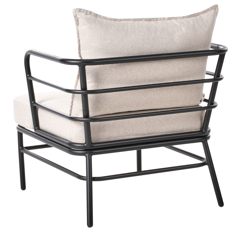 Sofagruppe utendørs 5-seter Ponzone - Beige/Svart - Hagemøbler & utemiljø - Hagegruppe - Sofagruppe utendørs