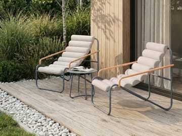 Sofagruppe utendørs med bord 2-seter Pasto - Grå/Beige - Hagemøbler & utemiljø - Hagegruppe - Cafemøbler & cafesett