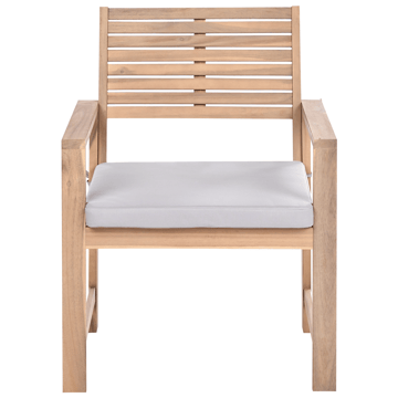 Sofagruppe utendørs med bord 4-seter Fiames akasietre - Brun/grå - Hagemøbler & utemiljø - Hagegruppe - Sofagruppe utendørs